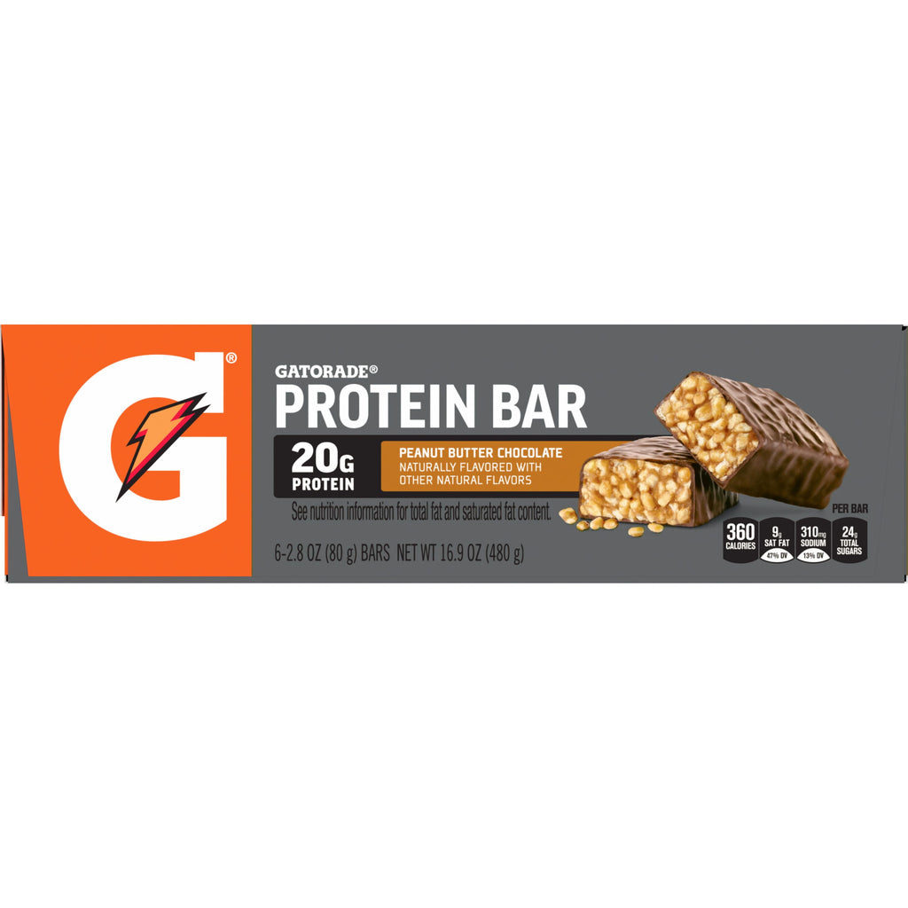Protein Bars, Peanut Butter Chocolate, 20G Protein, 6 Bars
