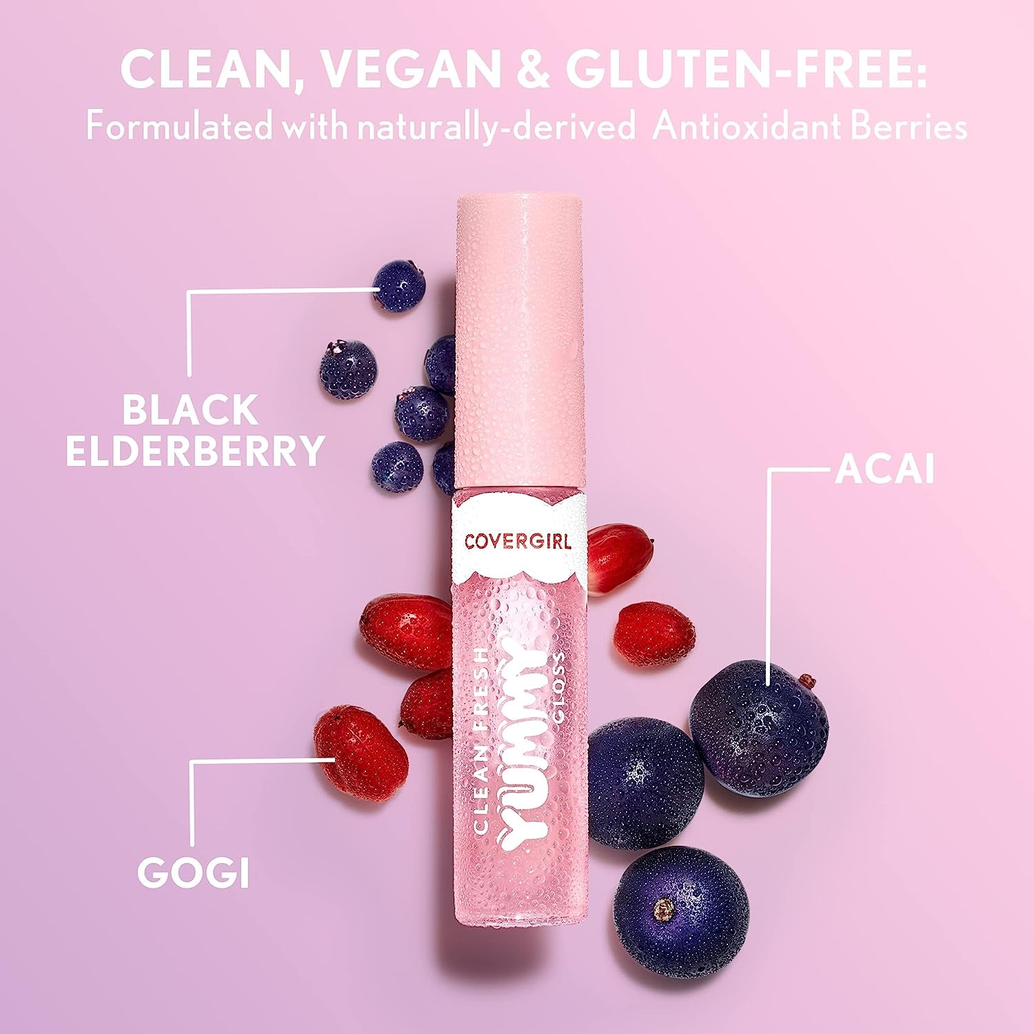 Clean Fresh Yummy Lip Gloss, Sheer, Natural Scents, Vegan Formula - 500 Havana Good Time, 0.33 Fl Oz