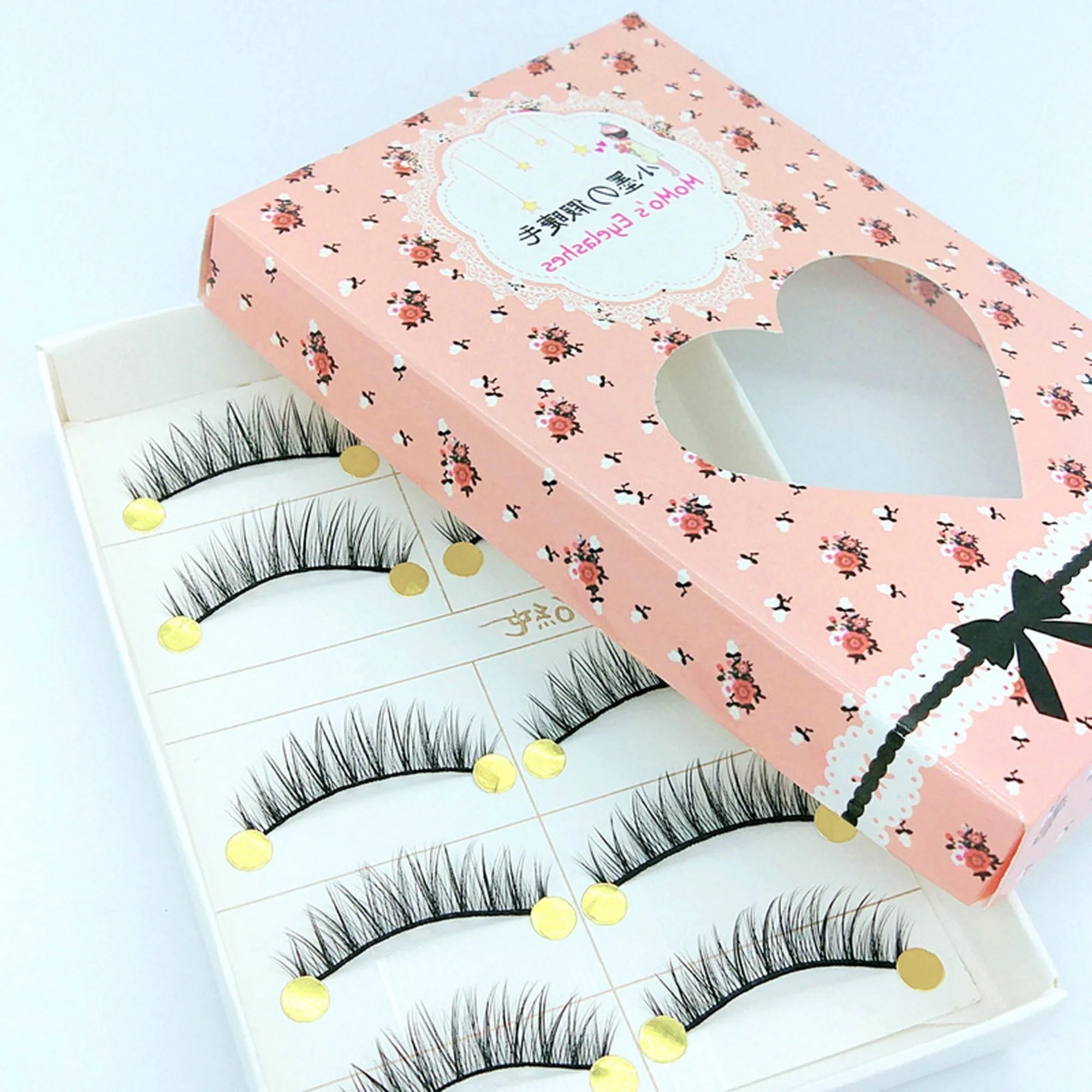 10 Pair False Eyelashes Natural Look Fluffy Lashes Handmade Cat Fake Eyelashes for Makeup