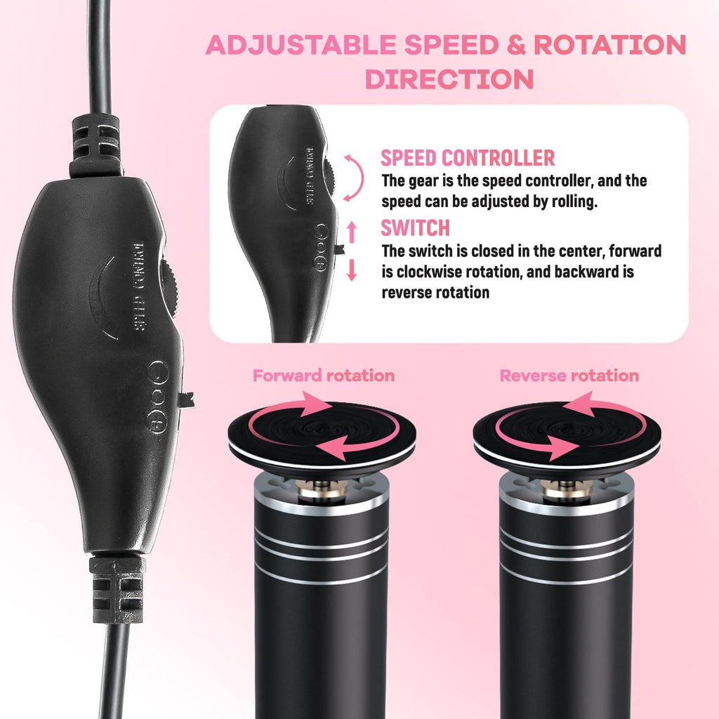 Electric Foot Callus Remover - Professional Aluminum Foot File Adjustable Speed with 60Pcs Sandpaper Disks Summer Pedicure Tool for Dead Skin