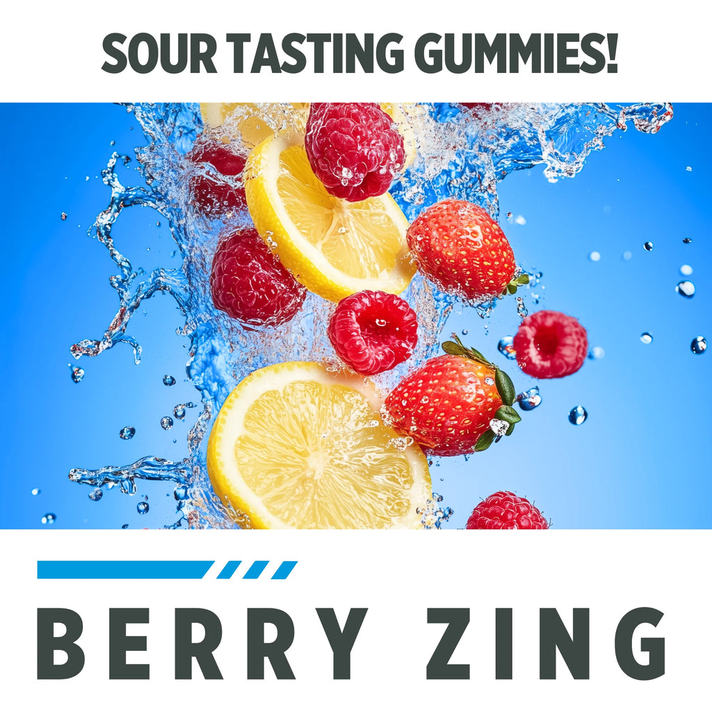 Creatine Hcl Gummies, Sour Berry Zing Flavor, Supports Muscle & Brain Health, 60 Count