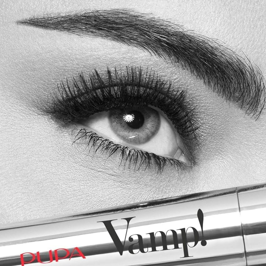 Vamp! Exceptional Volumizing & Lengthening Mascara for Women - Defining, Curling Lifted Eyelashes for Length -Long Lasting Smudge Proof Makeup - Hypoallergenic Formula -100 Black, 0.183 Oz