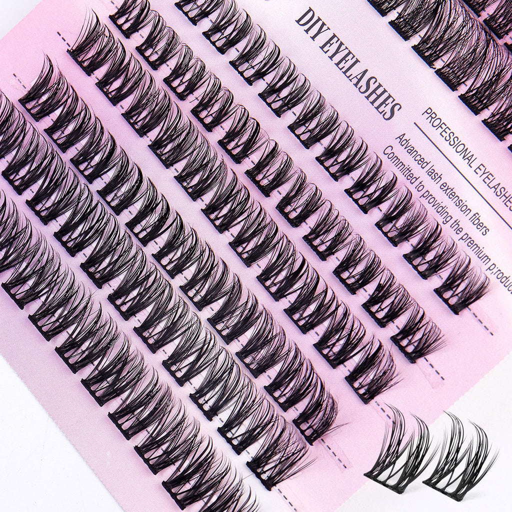False Eyelash Set - Natural Volume (Black Tool, 30D+40D 150 Sets) (Pink)