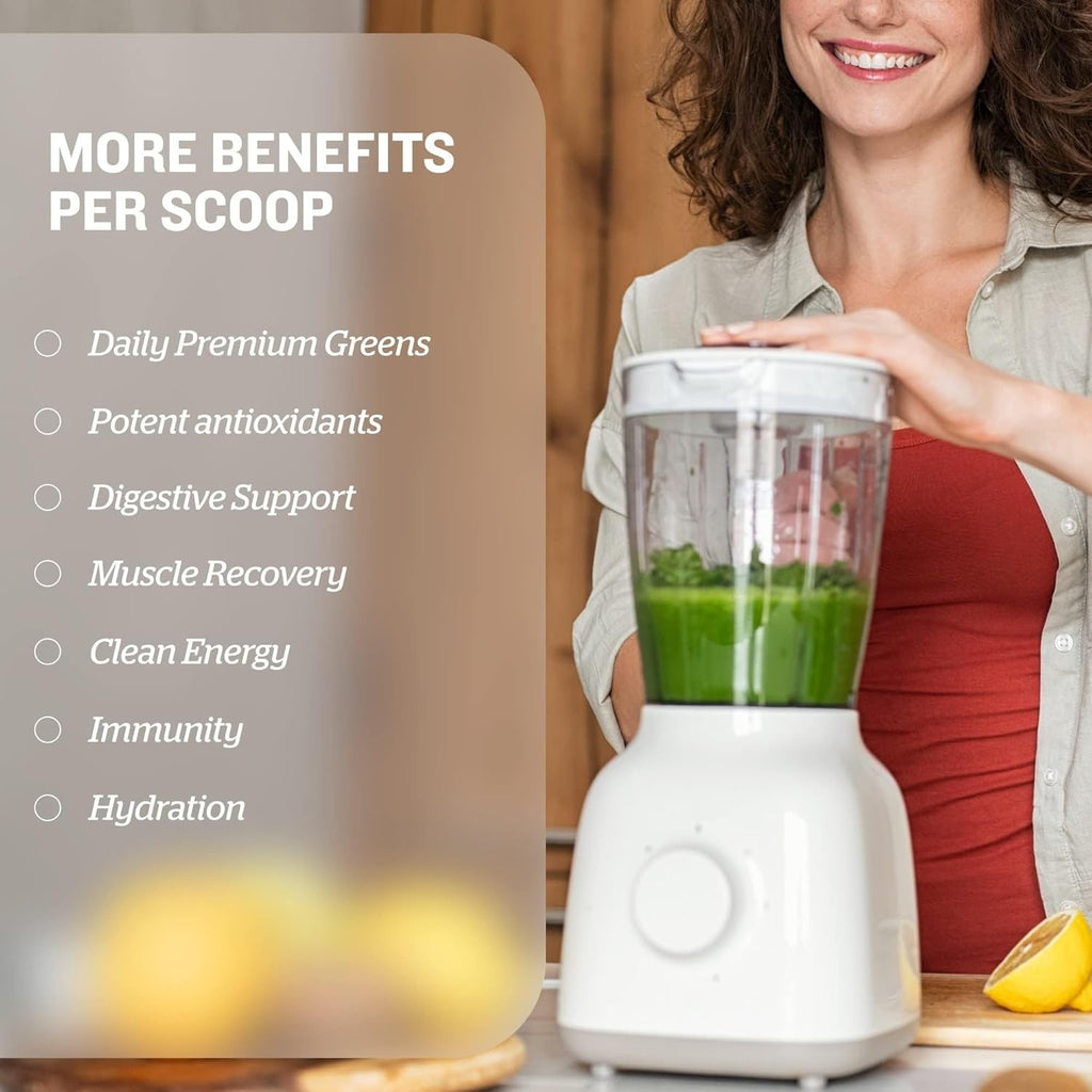 Sunfood Organic Supergreens & Protein - Greens Superfood Powder, Organic Protein