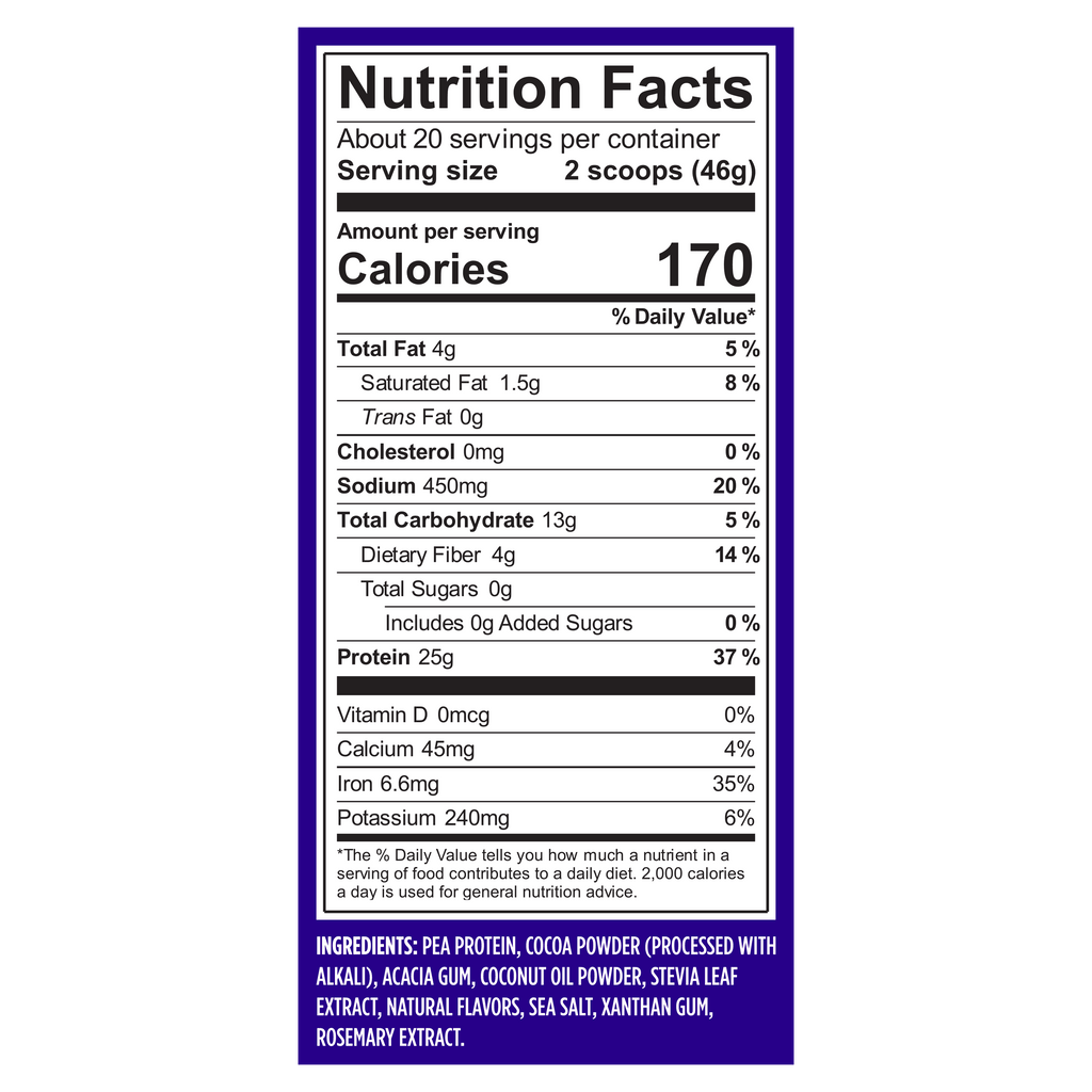 Original Protein Plant-Based Protein Powder, Chocolate, 20 Servings (32.5Oz)