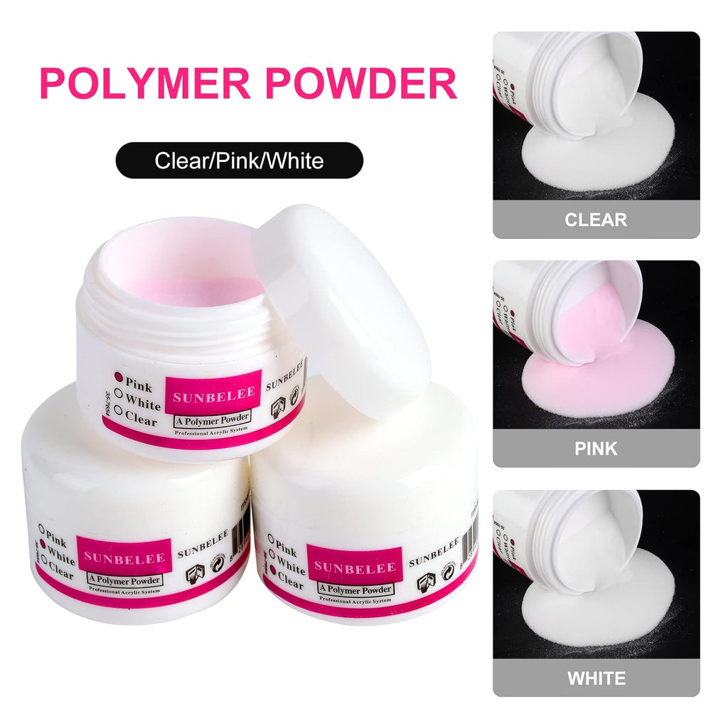 Nail Kit Set Professional Acrylic with Everything, 12 Glitter Acrylic Powder Kit Nails Art Tips Decoration, DIY Nail Art Tool and Supplies for Beginners