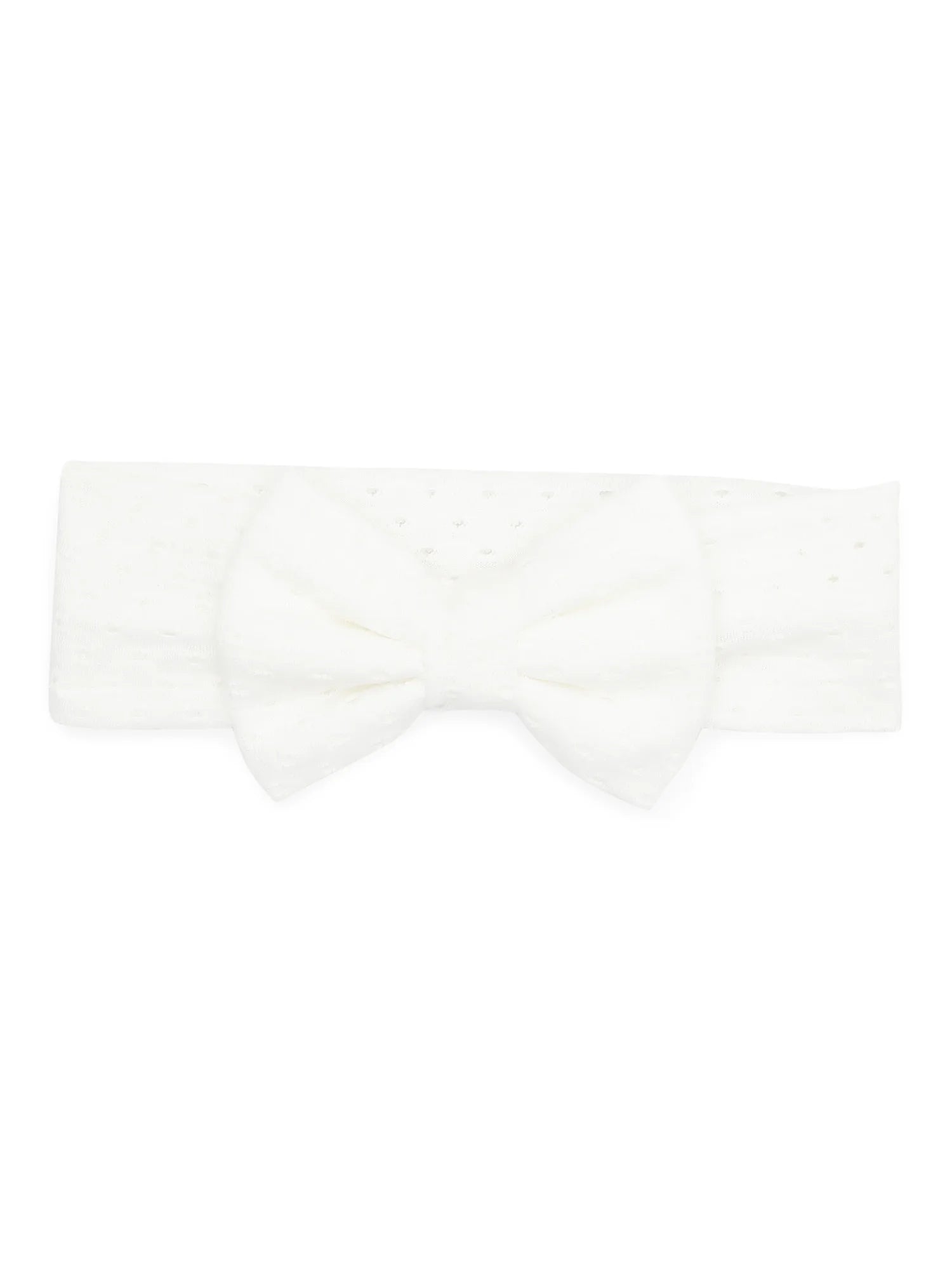 Newborn and Baby Girls Eyelet Bow Head Wrap