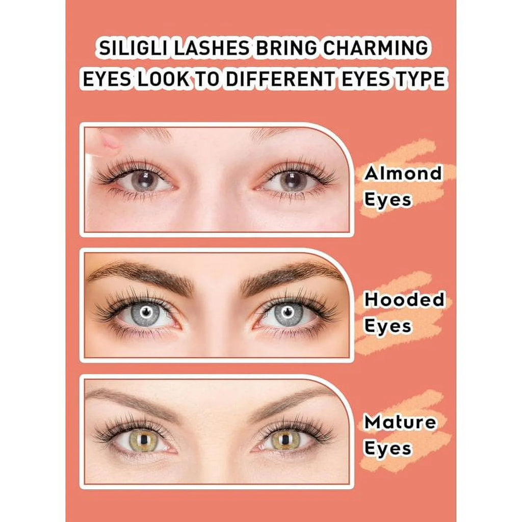 10 Pair False Eyelashes Natural Look Fluffy Lashes Handmade Cat Fake Eyelashes for Makeup