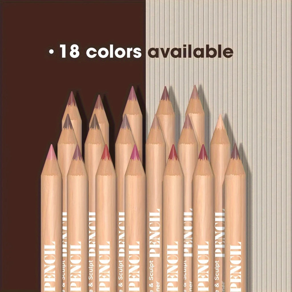 6Pcs Velvet Matte Lip Liner Set - Long-Lasting Versatile Shades Longlasting Lip Makeup Berry, Brown, Pink Lip Pencil