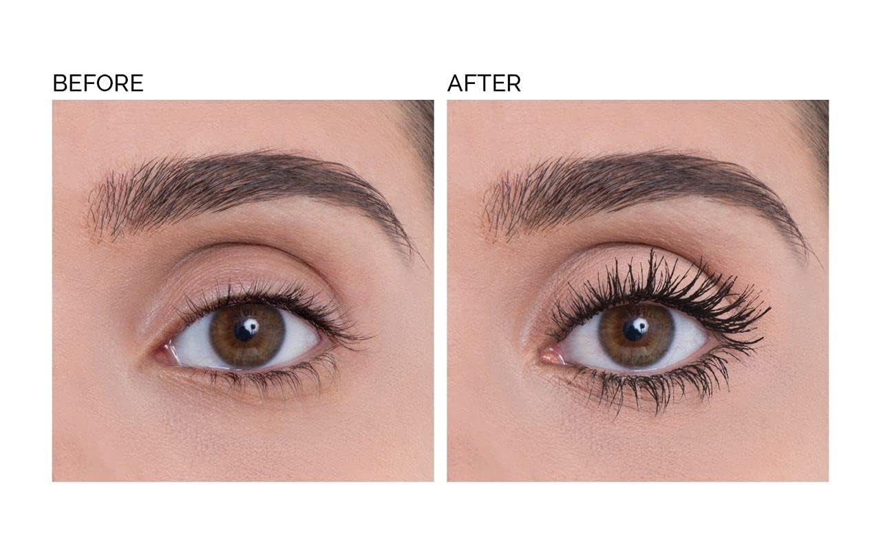 Vamp! Exceptional Volumizing & Lengthening Mascara for Women - Defining, Curling Lifted Eyelashes for Length -Long Lasting Smudge Proof Makeup - Hypoallergenic Formula -100 Black, 0.183 Oz