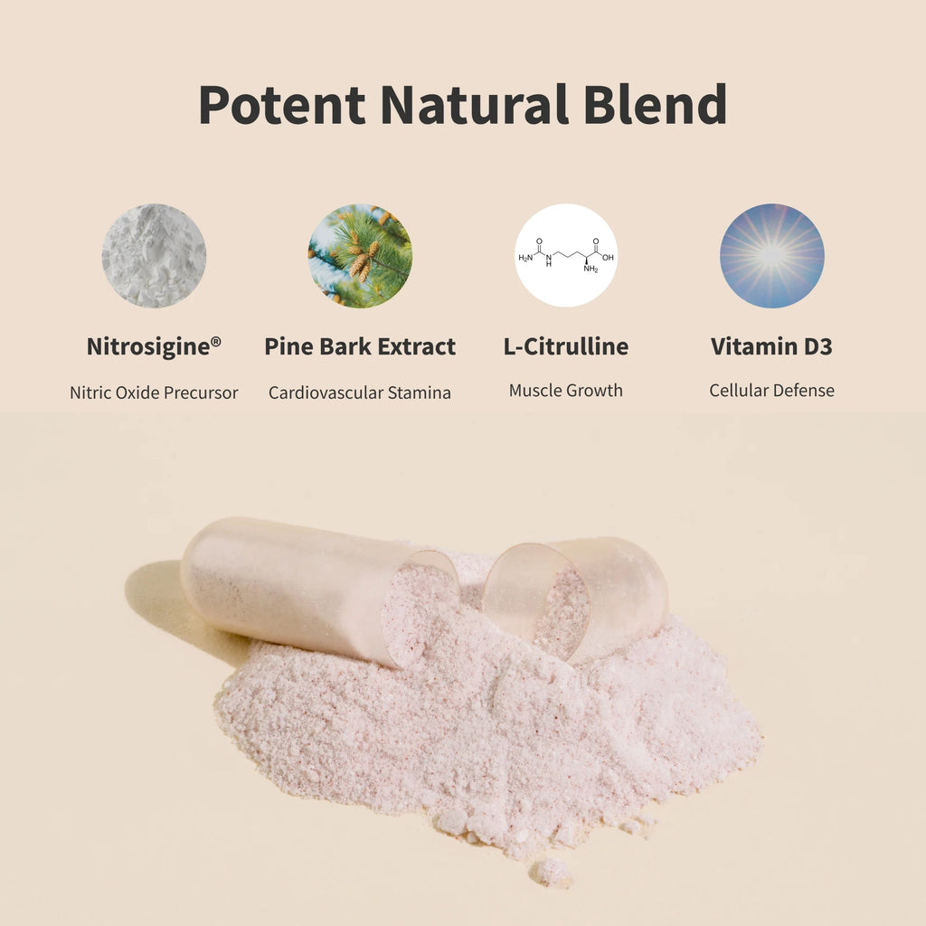 Nitric Oxide Booster - Growth & Building Powder, 90 Days Supply