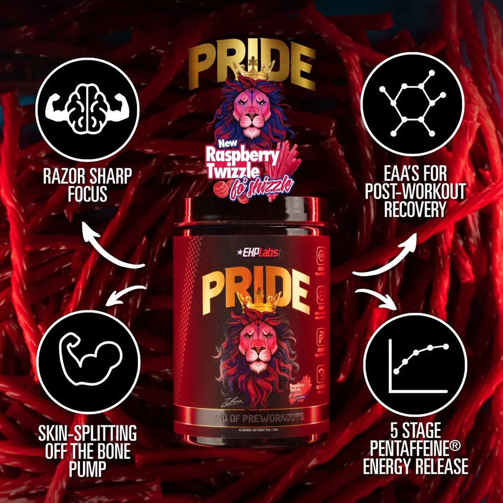 Pride Pre Workout Powder Energy Supplement - Sugar Free Preworkout for Men & Women, Energy Powder Boost Drink with BCAA - 280Mg of Caffeine - Fantasy Soda (40 Servings)