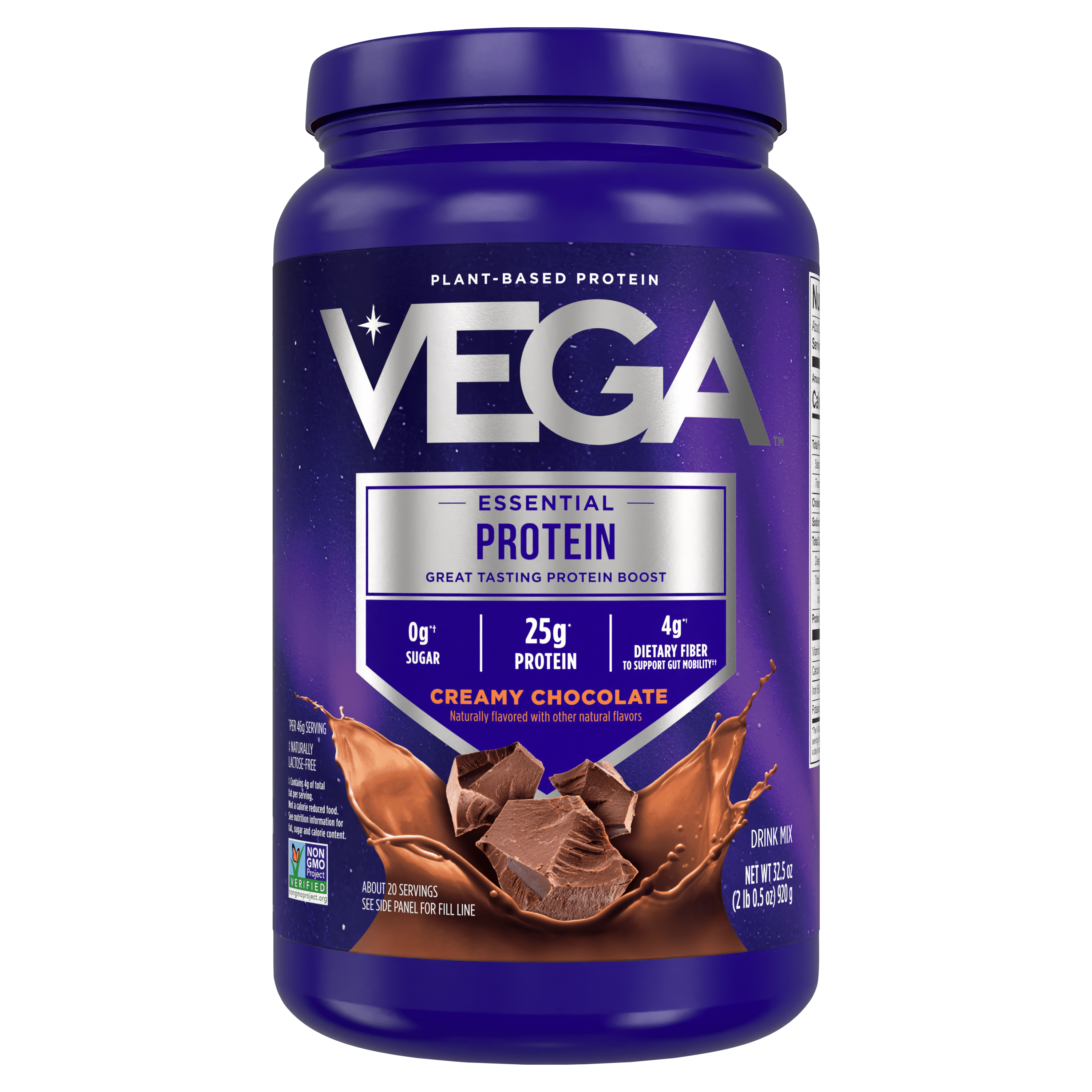 Original Protein Plant-Based Protein Powder, Chocolate, 20 Servings (32.5Oz)