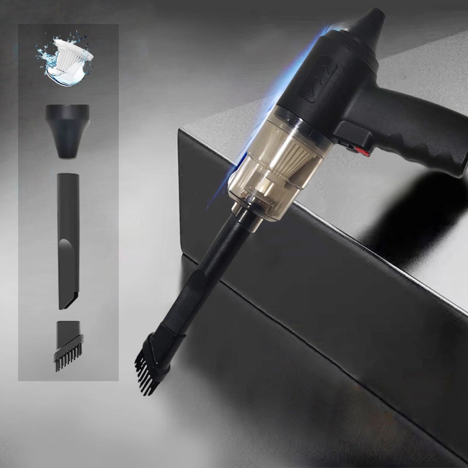 Cordless Handheld Car Mini Vacuum Cleaner, 120W Powerful Suction Small Car Vacuum Cleaner, Mini Dusts Buster with USB Portable Vacuum Cleaner, Gift