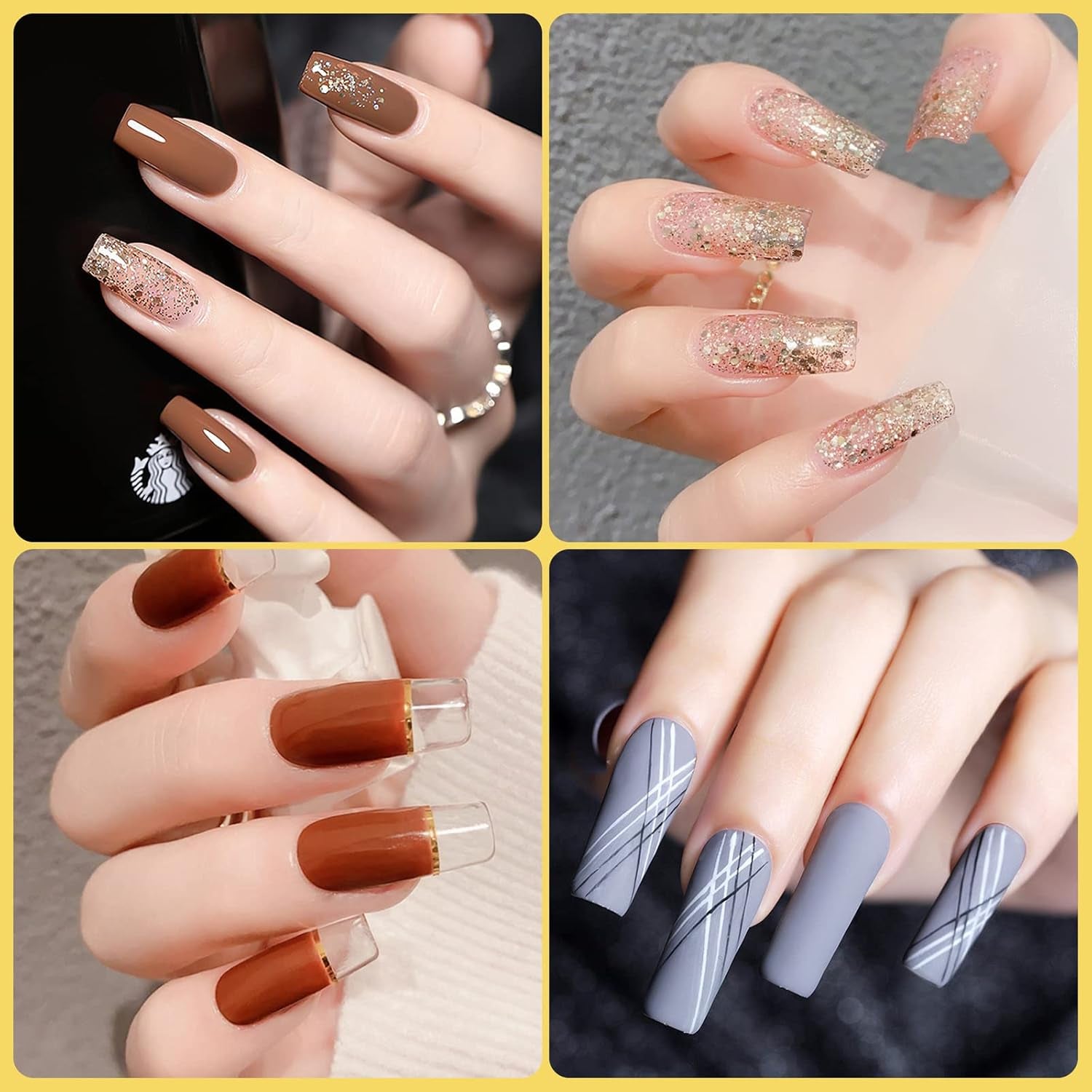 1000PCS Square Nail Tips for Acrylic Nails Professional, Fake Clear Natural Acrylic Short Square French Artificial False Tips Half Cover for Manicure Salon Home