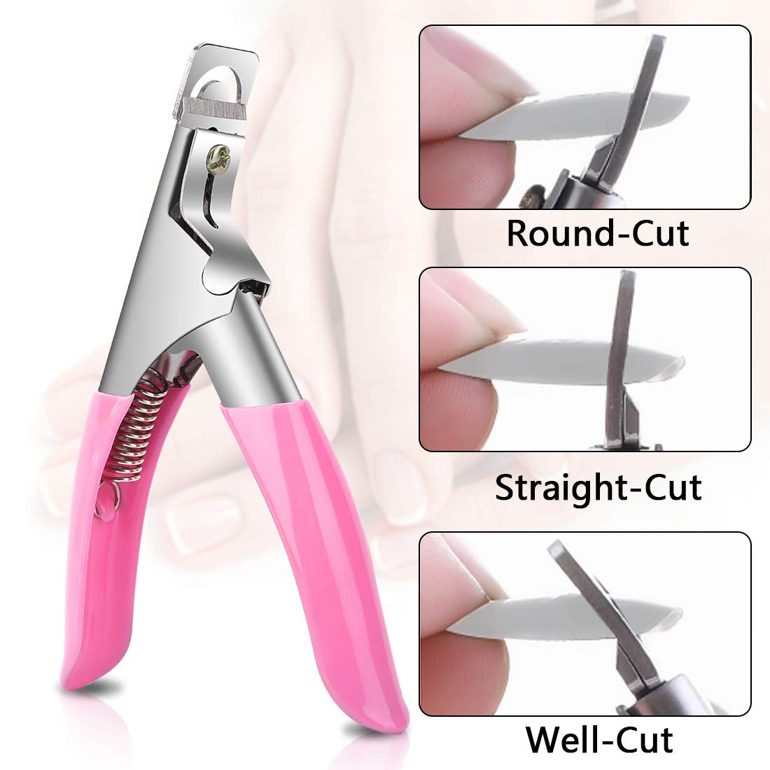 1000PCS Square Nail Tips for Acrylic Nails Professional, Fake Clear Natural Acrylic Short Square French Artificial False Tips Half Cover for Manicure Salon Home