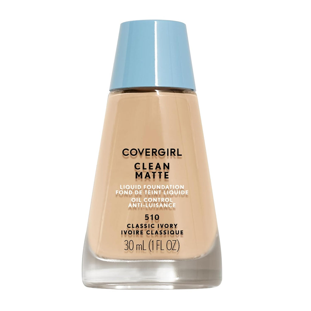 Clean Matte Liquid Foundation Classic Ivory, 1 Oz (Packaging May Vary)
